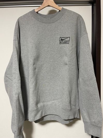 Stussy x Nike Fleece Crew (US Size) "Grey" DO9337-063