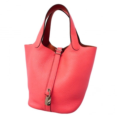 ★SALE【6gc3648】エルメス ハンドバッグ ピコタンロックエクラPM トリヨンクレマンス ローズアザレ/テールバテュー シルバー金具 Y刻印【中古】レディース