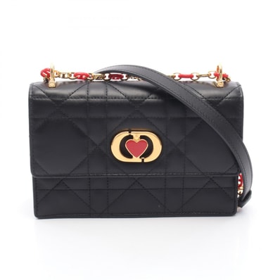 ディオール Dior MISS CARO ショルダーバッグ バッグ レザー レディース ブラック系 S5169UDAX 【中古】