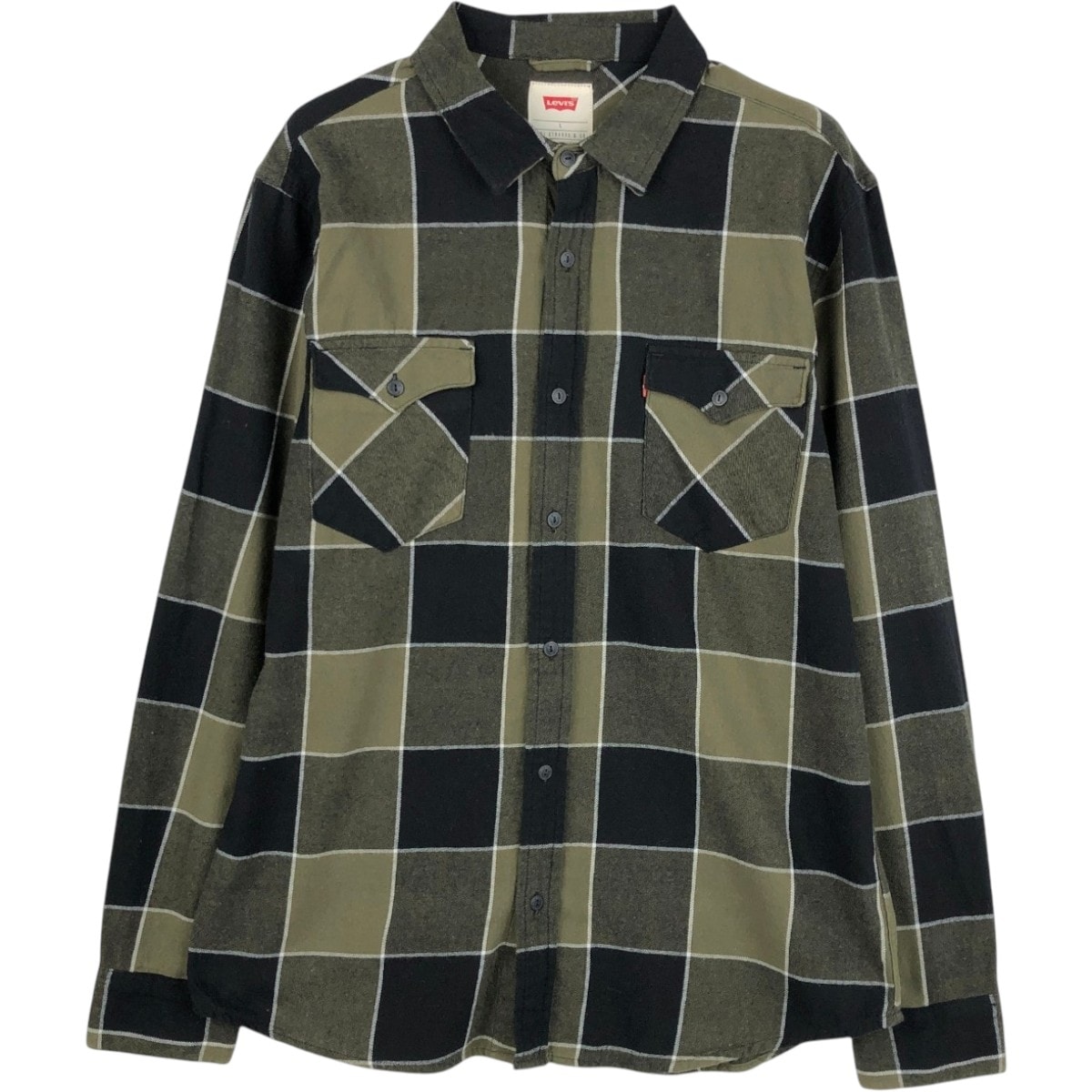 古着 リーバイス Levi's 長袖 ライトネルチェックシャツ メンズL相当/eaa675459