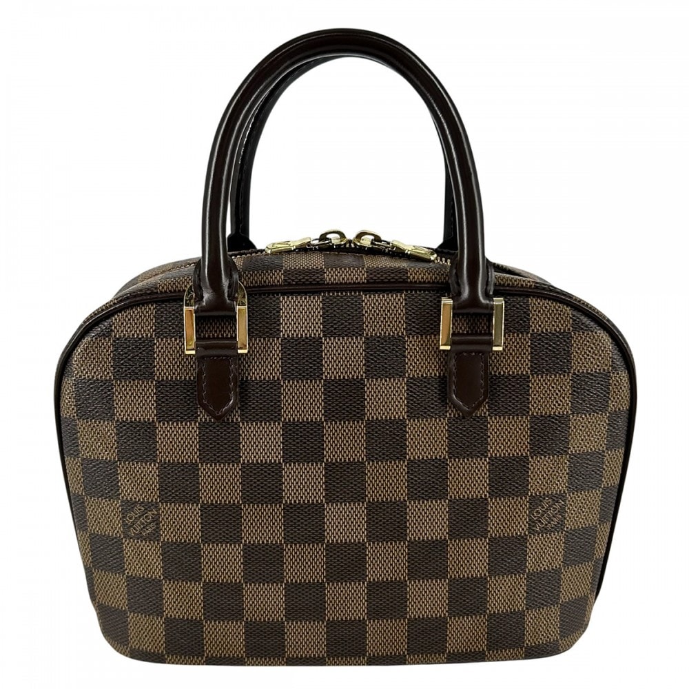 LOUIS VUITTON ルイヴィトン ハンドバッグ サリアミニ 小さめ かばん 鞄 N51286 ダミエキャンバス    ブラウン 茶 ゴールド金具 レディース【中古品】