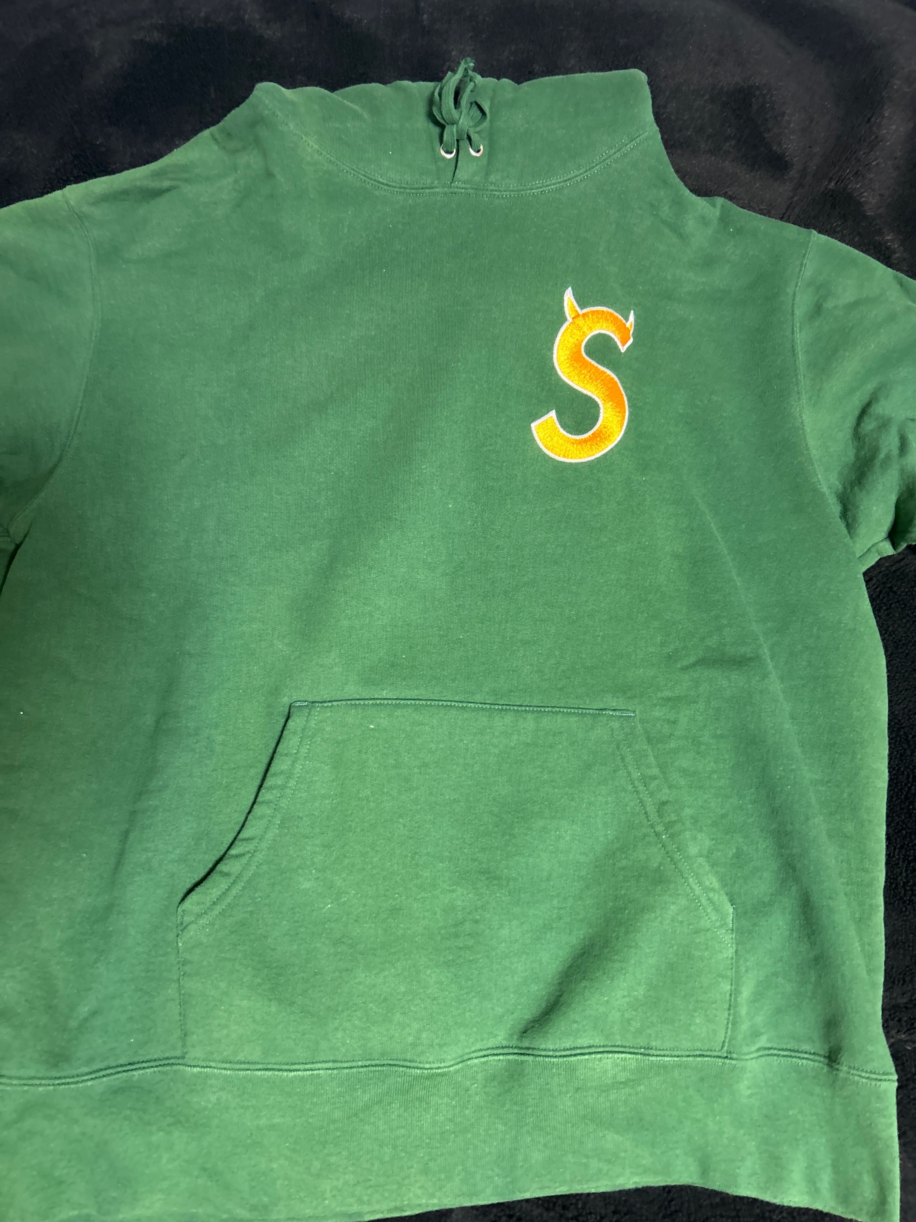 Supreme S Logo Hooded Sweatshirt "Dark Green" (22FW)
