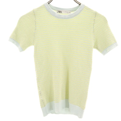 ZARA ザラ 半袖 サマー セーター S イエロー ニット