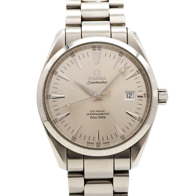 ★SALE【6wfc0206】オメガ シーマスター アクアテラ 2503.30 シルバー文字盤【中古】腕時計 メンズ