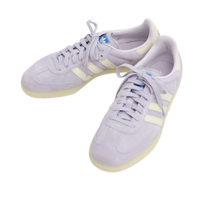【中古】【未使用】アディダス adidas SAMBA スエード スニーカー ライトパープル【サイズ27.5】【メンズ】