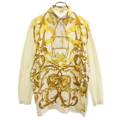 HERMES エルメス 長袖 ニット切替 セーター