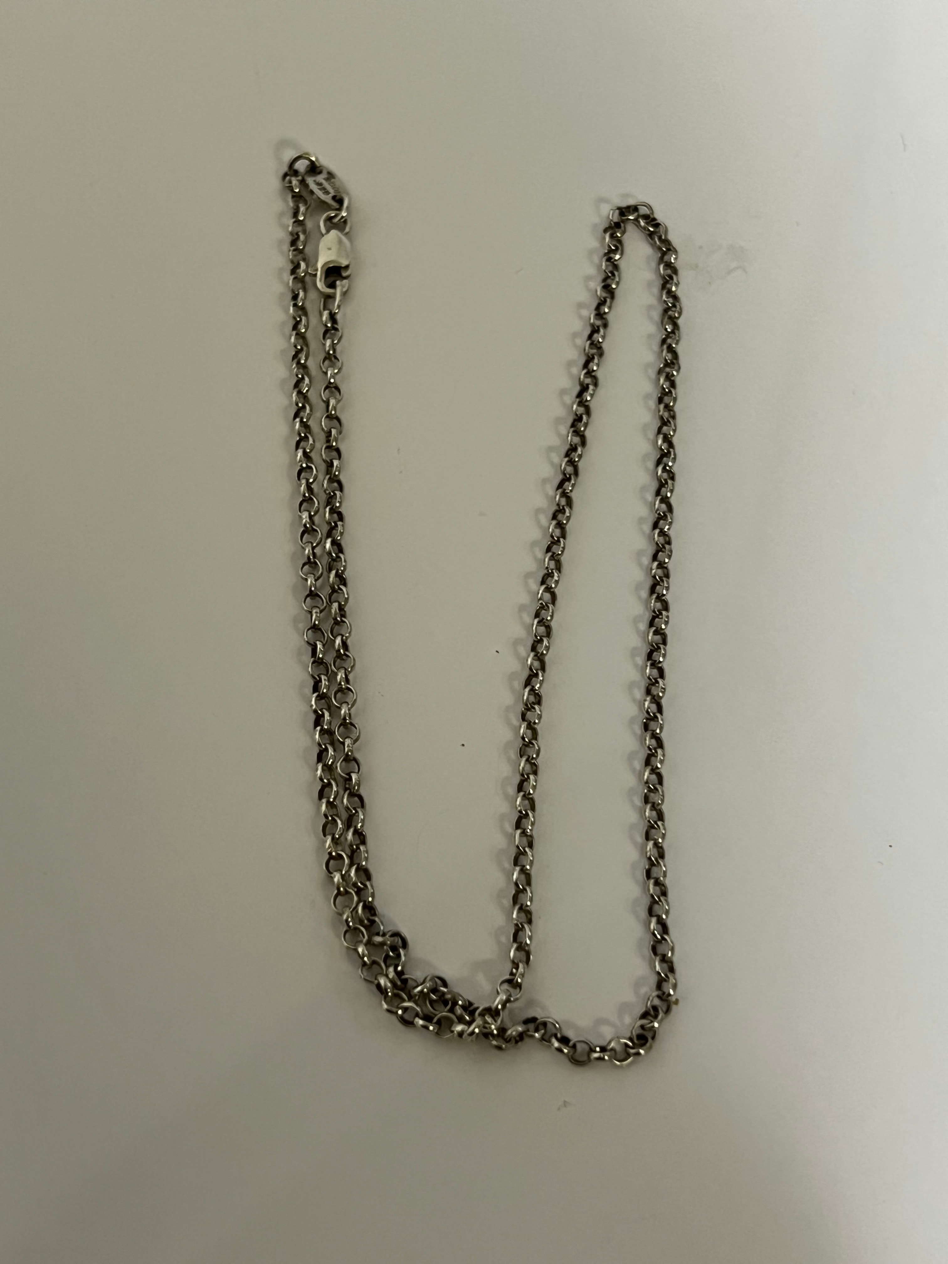 Chrome Hearts Roll Chain Necklace "Silver"