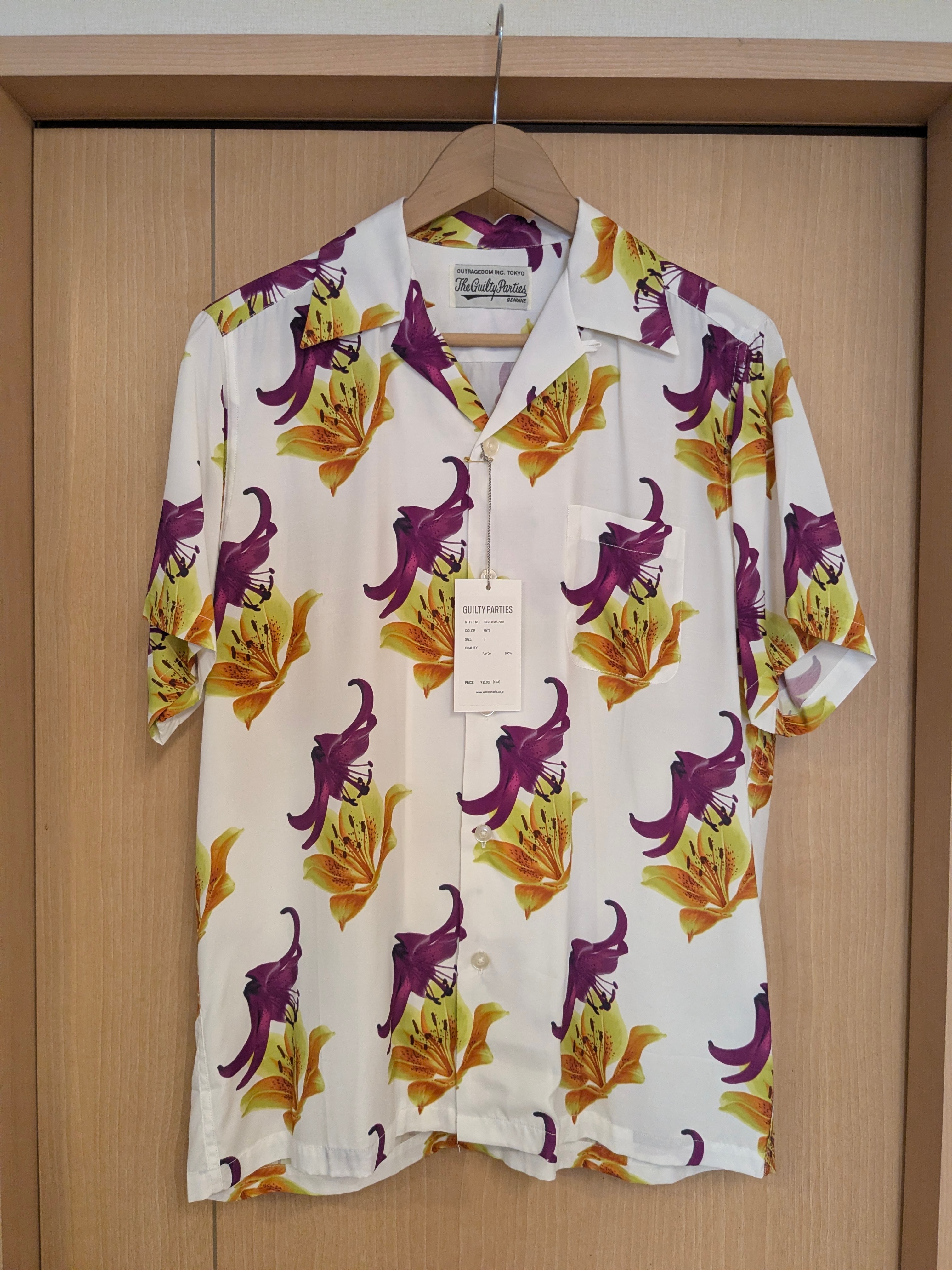 wacko maria HAWAIIAN SHIRT 百合柄 ワコマリア