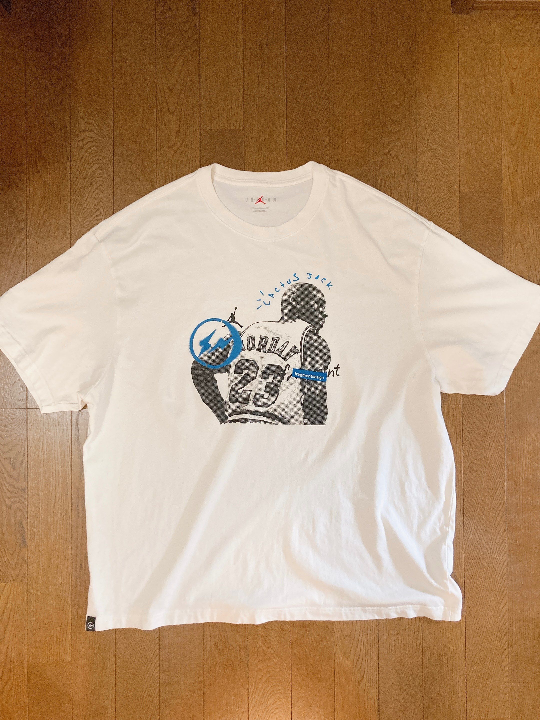 Air Jordan Travis Scott Fragment Tee "White"