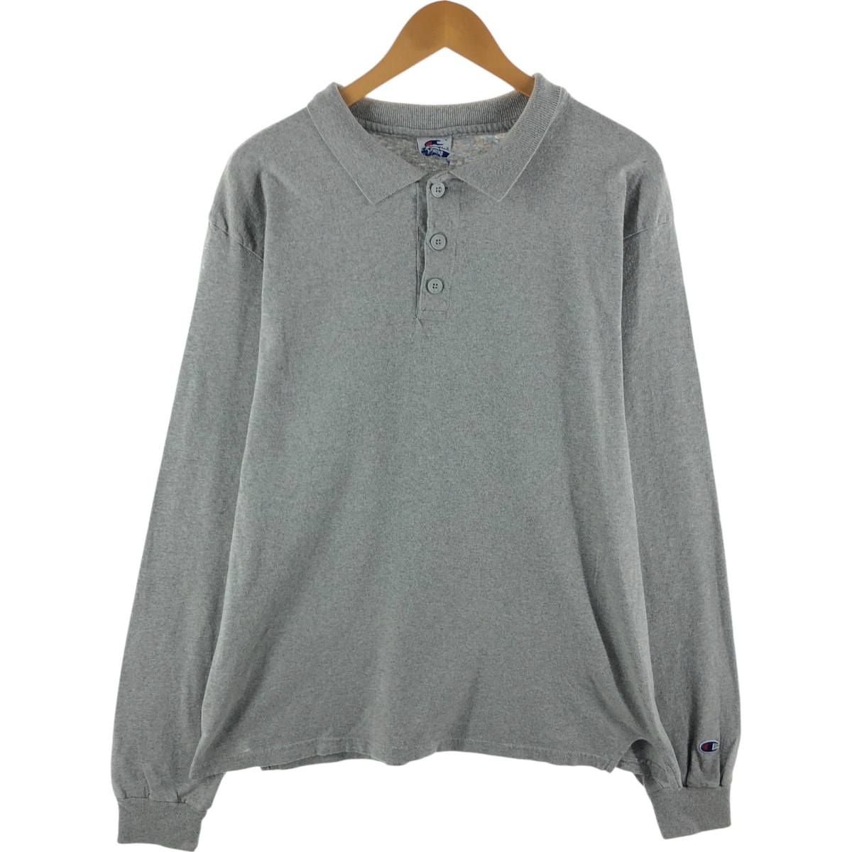 古着 90年代 チャンピオン Champion 長袖 ポロシャツ メンズL相当 ヴィンテージ/eaa528852