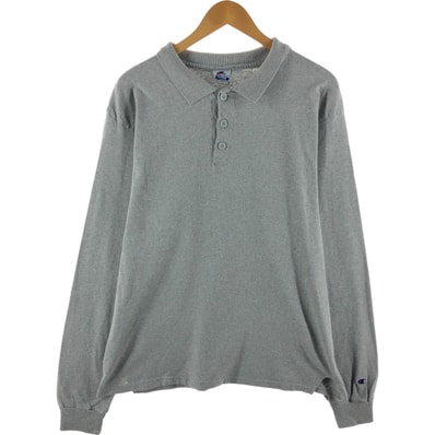 古着 90年代 チャンピオン Champion 長袖 ポロシャツ メンズL相当 ヴィンテージ/eaa528852