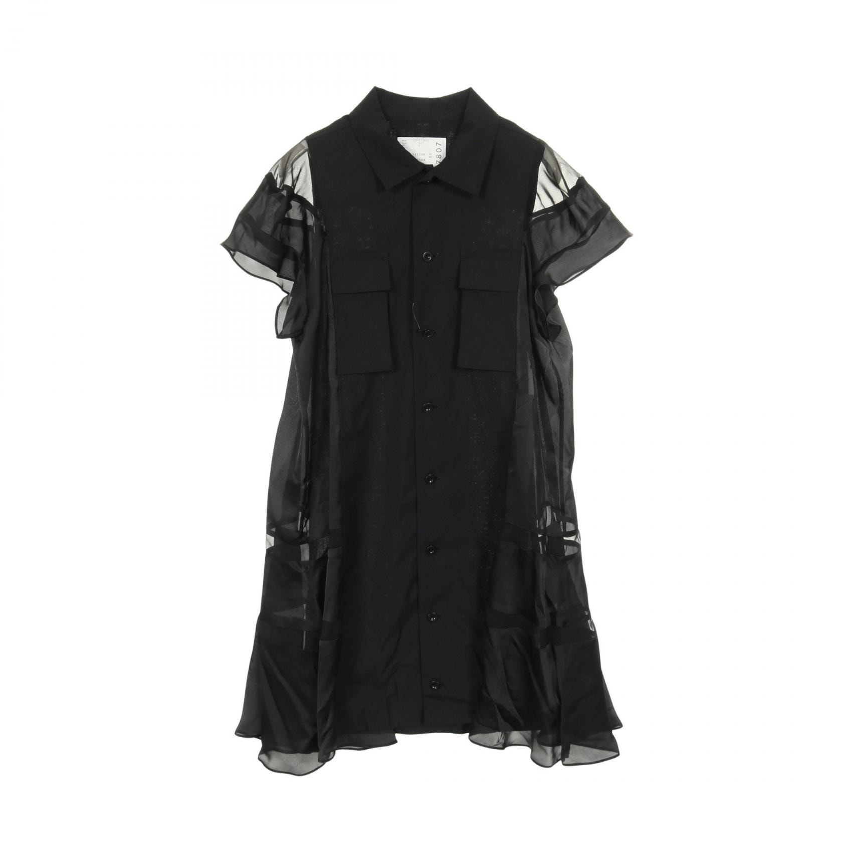 サカイ Sacai ワンピース 衣料品 トップス ウール ポリエステル レディース ブラック系 【中古】