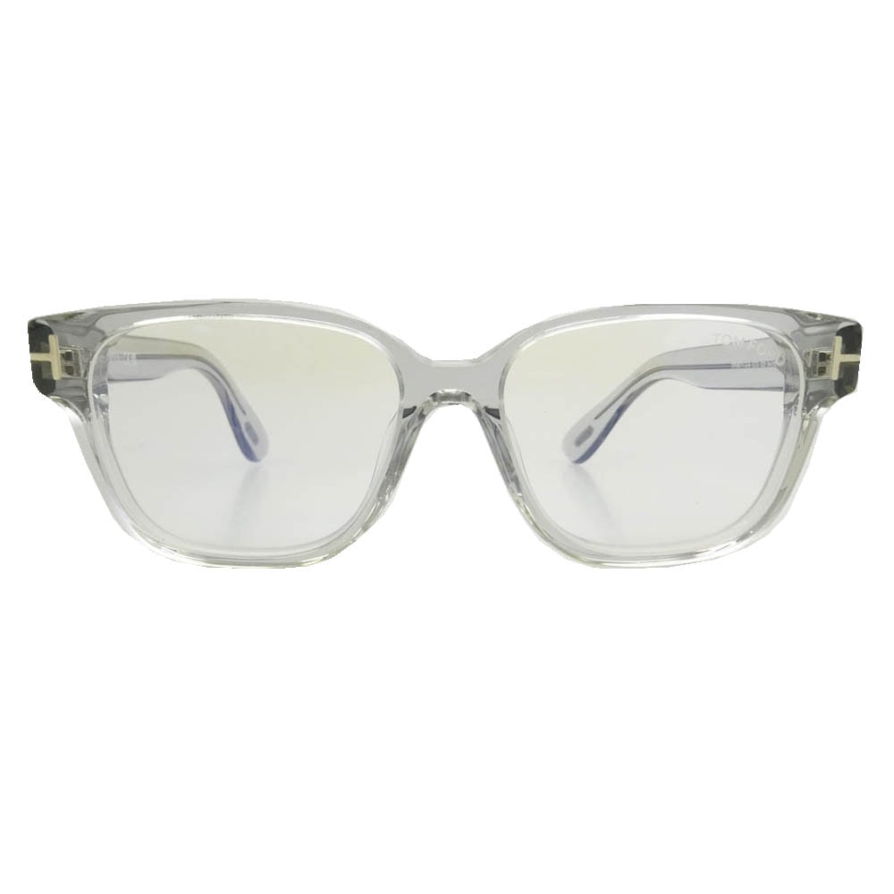 TOM FORD トムフォード TF6071-D-B 日本企画モデル ブルーライトカット ウェリントン シェイプ カラー レンズ サングラス クリア系 54□16 145【極上美品】【中古】