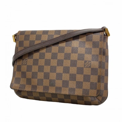 【6dd4011】ルイヴィトン ショルダーバッグ ダミエ ミュゼットタンゴロングストラップ N51301 エベヌ【中古】レディース