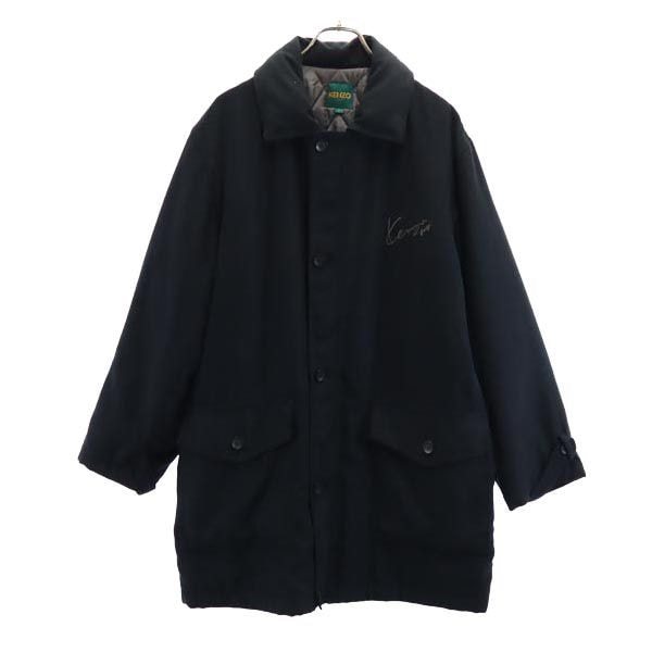 KENZO ケンゾー 90s ロング オールド ゴルフ コート 3 ブラック GOLF