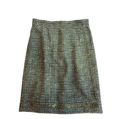 シャネル CHANEL スカート ウール P41038V29665 グレー