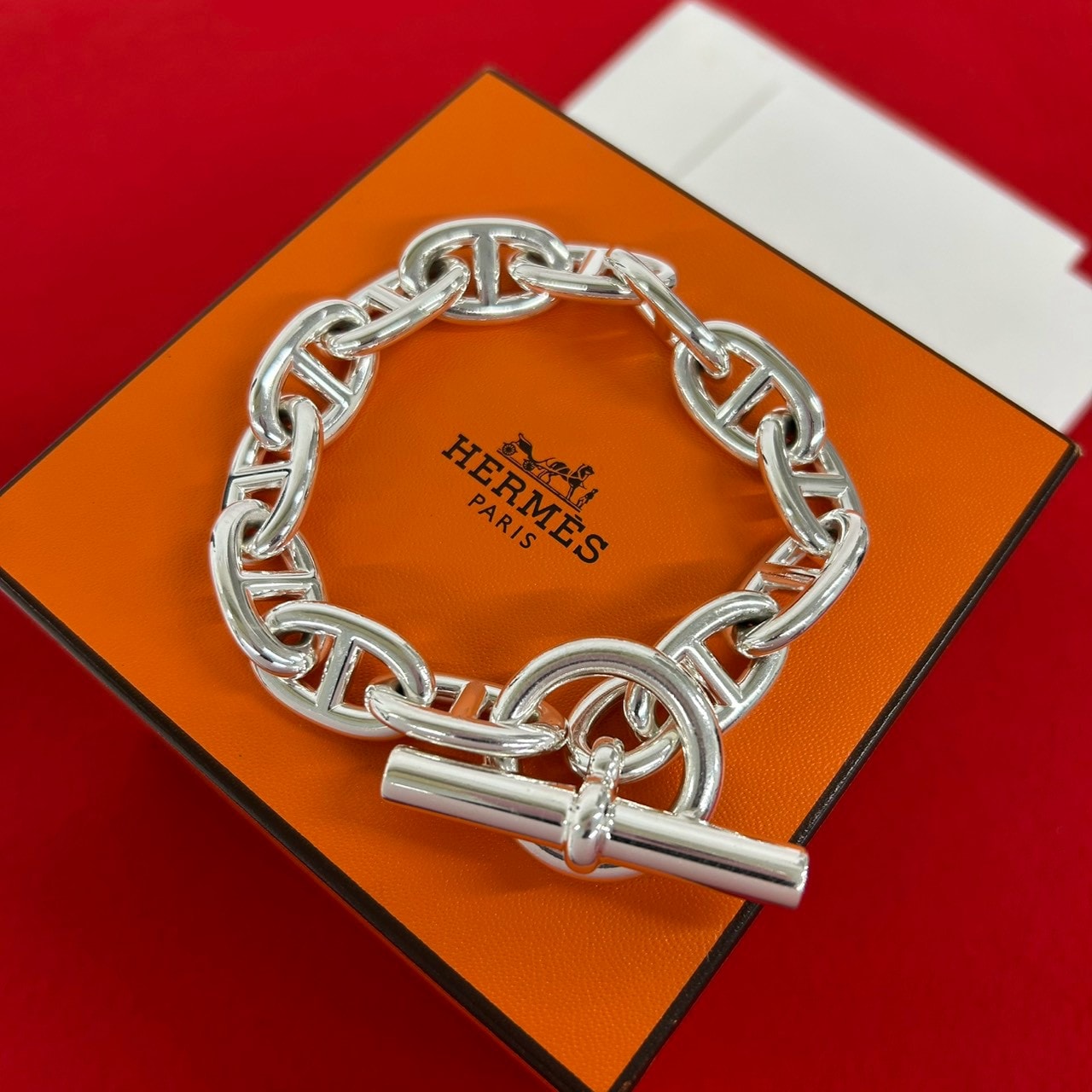 HERMES エルメス シェーヌダンクル TGM 13コマ ブレスレット シルバー925 ブレスレット シルバー
 31178