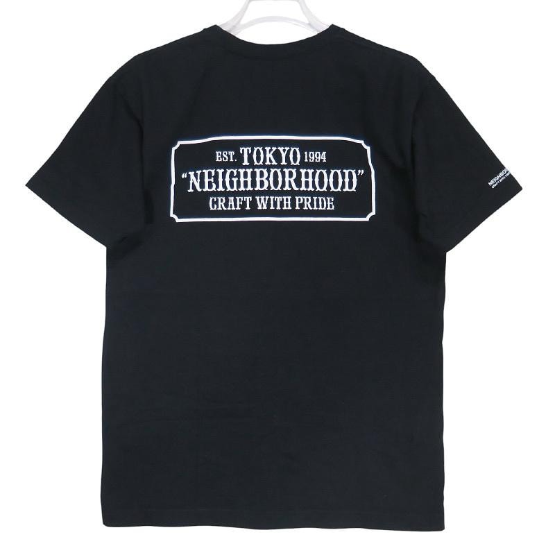 NEIGHBORHOOD ネイバーフッド 20SS BAR&SHIELD/C-TEE.SS 201PCNH-ST01 バー アンド シールド Tシャツ ブラック ショートスリーブ 半袖 サイズS