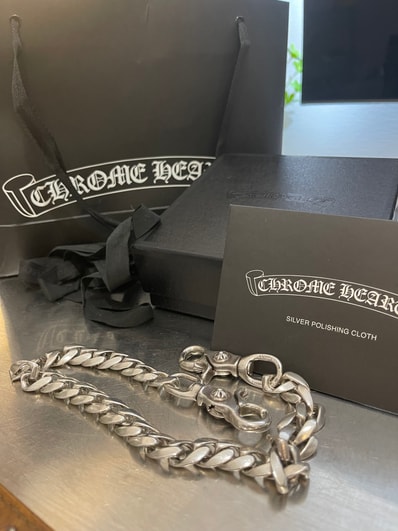 Chrome Hearts Classic Wallet Chain Long 2 Clip SV925 "Silver"