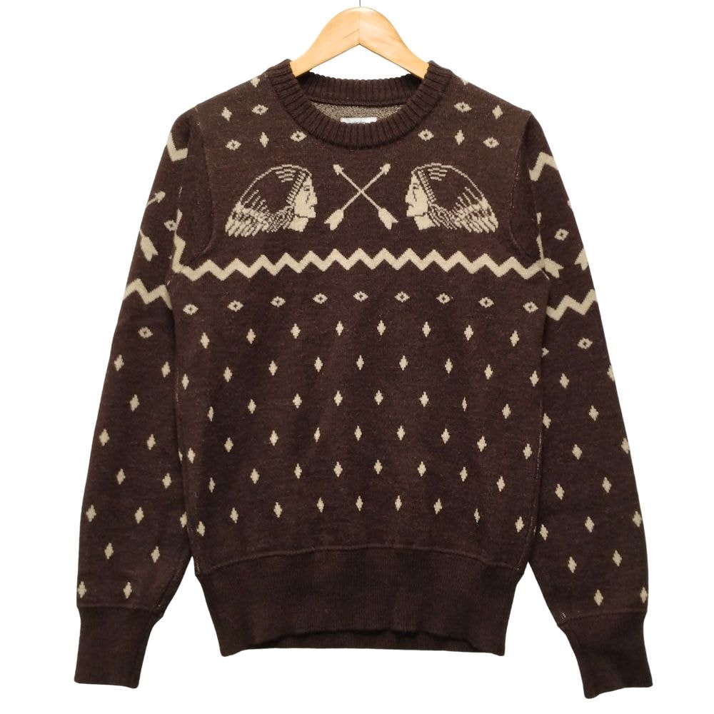 VISVIM ビズビム 品番 0117205012003 VNTG NATIVE JACOUARD KNIT セーター 53095