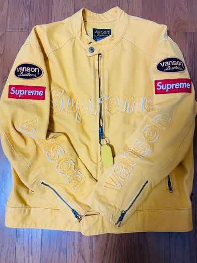 Supreme / Vanson Leathers Cordura Denim Jacket "Yellow"