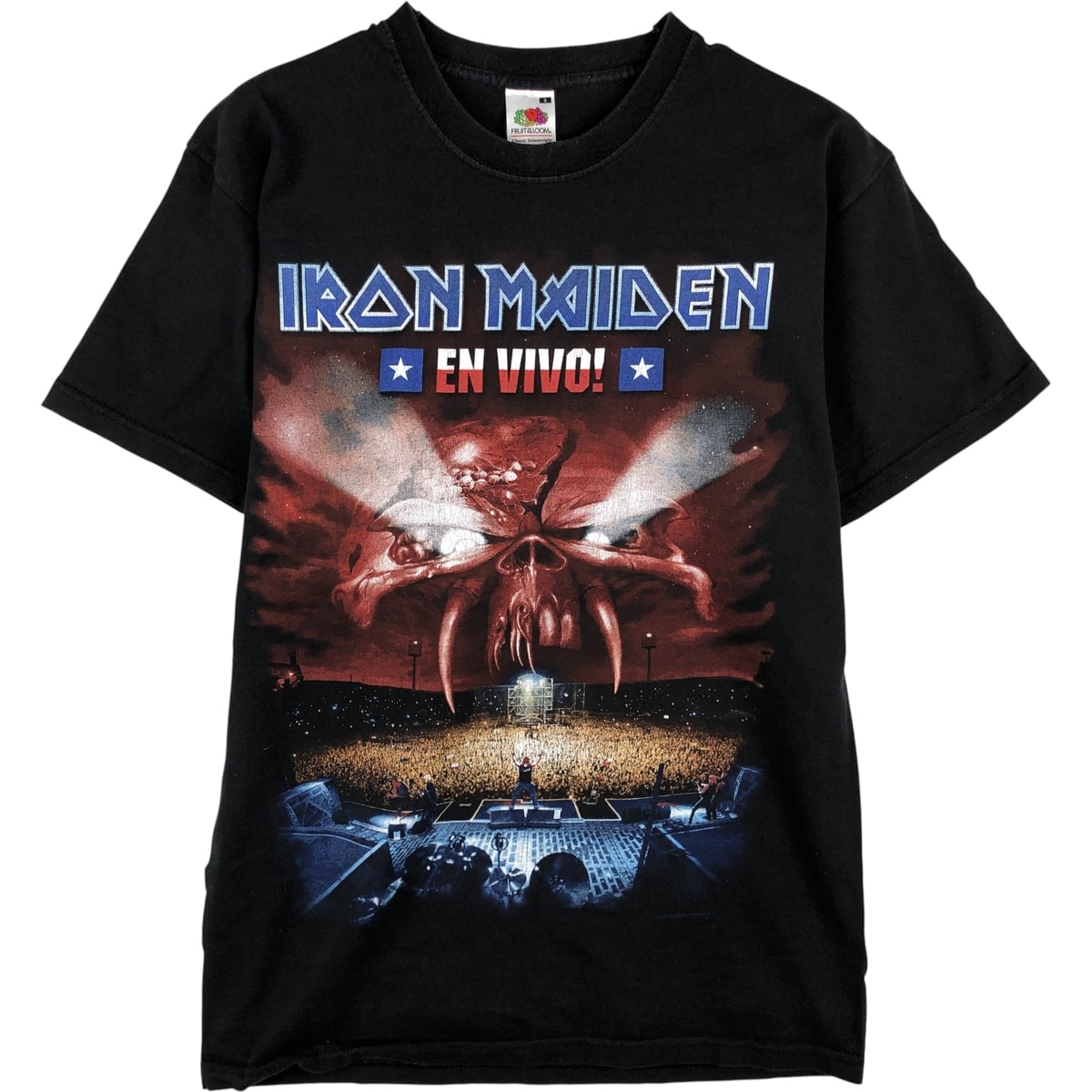 古着 フルーツオブザルーム FRUIT OF THE LOOM IRON MAIDEN アイアンメイデン バンドTシャツ バンT メンズS相当/eaa610962