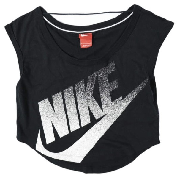 NIKE ナイキ スウォッシュロゴ ノースリーブTシャツ 586547-010 S BLACK ヨガ フィットネス トレーニング タンクトップ トップス g27351