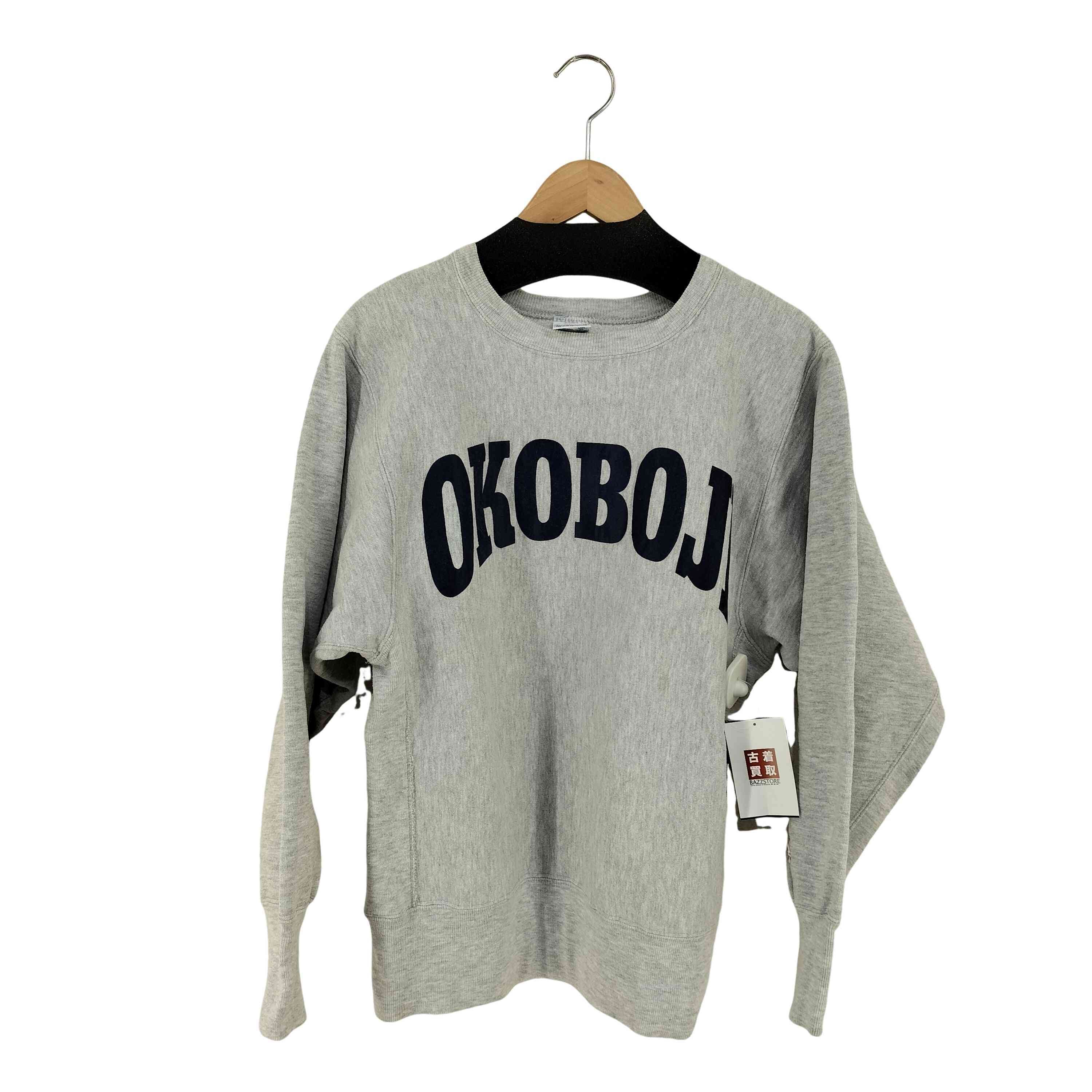90s 刺繍タグ MADE IN USA REVERSE WEAVE  両面プリント 霜降りスウェット OKOBOJI【1135239288642】