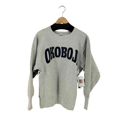 90s 刺繍タグ MADE IN USA REVERSE WEAVE 両面プリント 霜降りスウェット OKOBOJI【1135239288642】