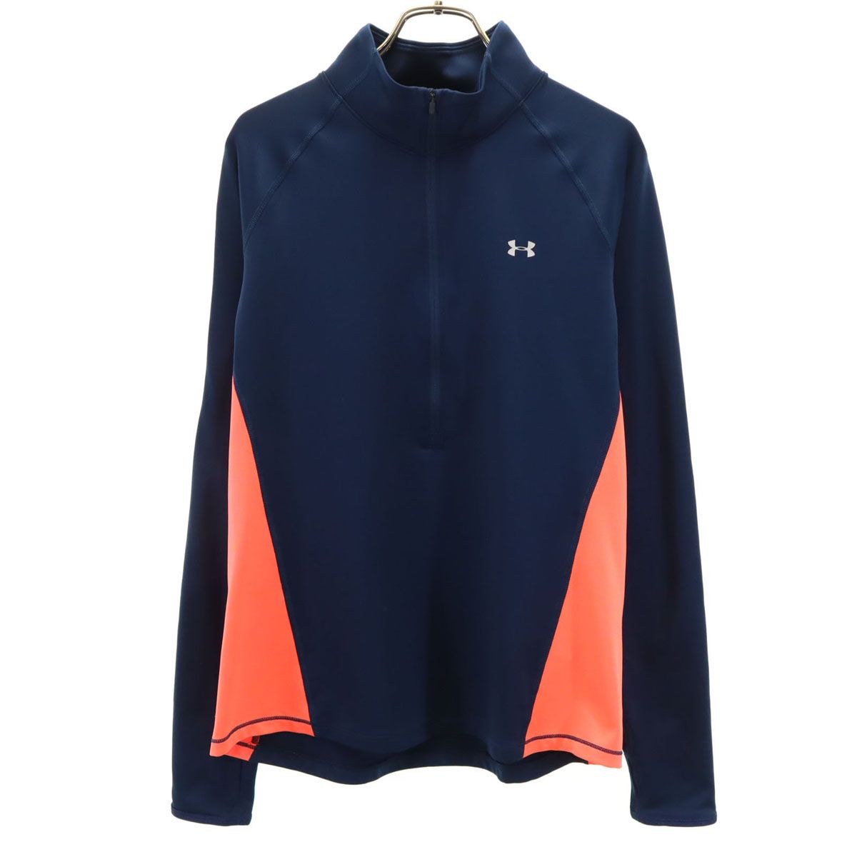 UNDER ARMOUR アンダーアーマー トレーニング 長袖 ハーフジップ ウェア LG ネイビー