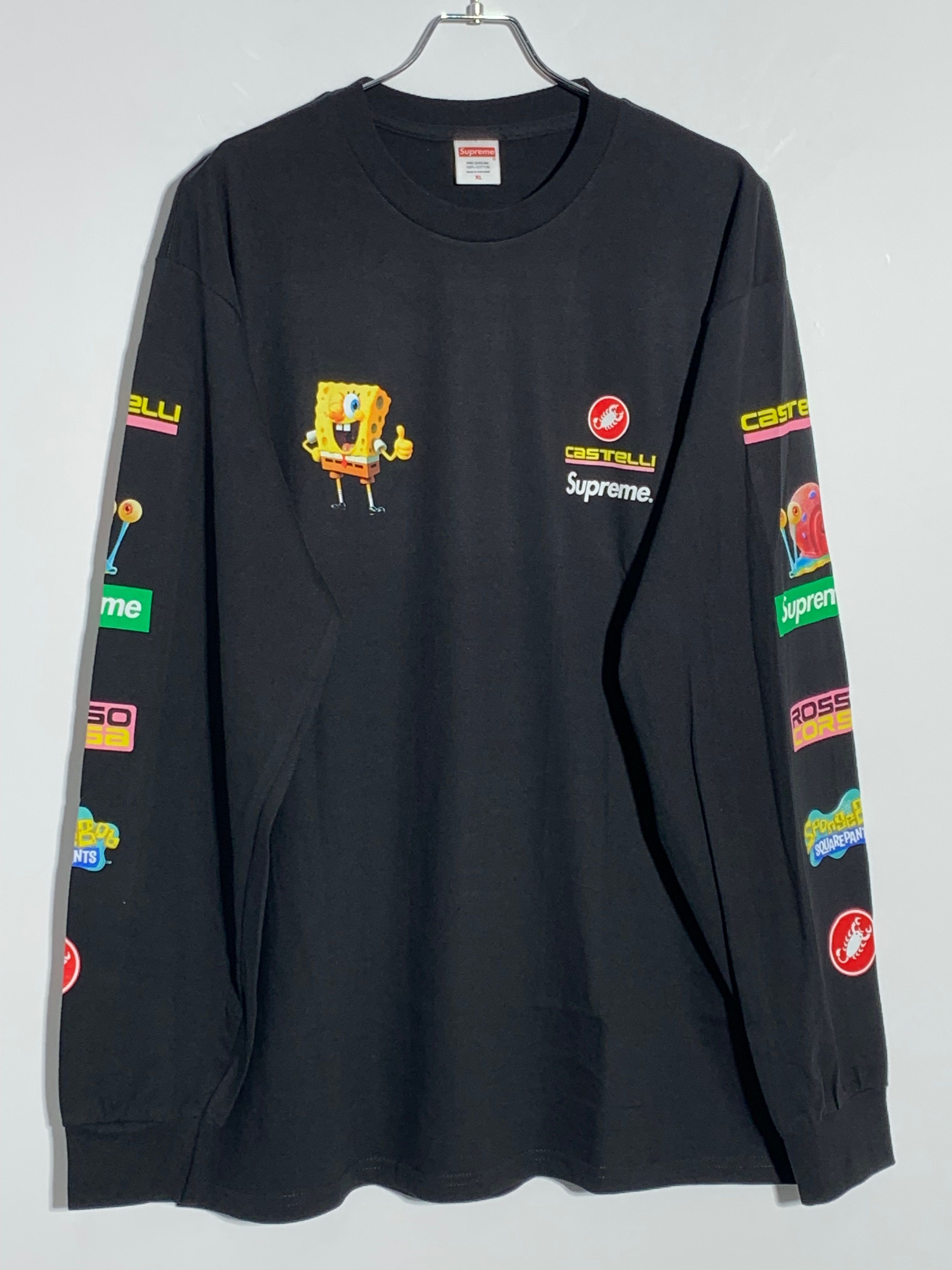 Supreme x SpongeBob Castelli Racing L/S Tee "Black"