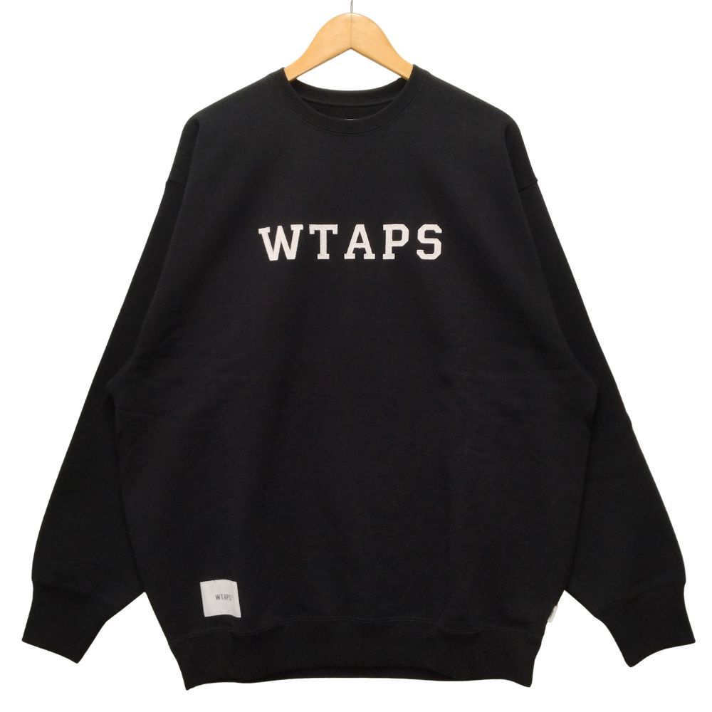 Wtaps Academy / Sweater / Cotton. College "Black"