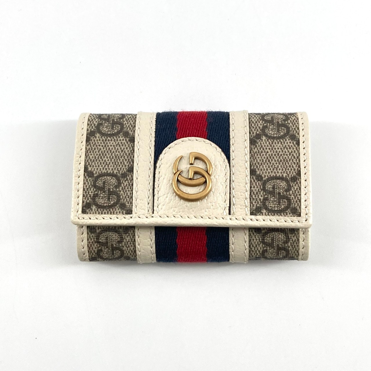 【良品】グッチ オフディア GGマーモントキーケース 6連 603732 E (全体的に状態が悪い)】GUCCI（グッチ） オフィディアGG 6連