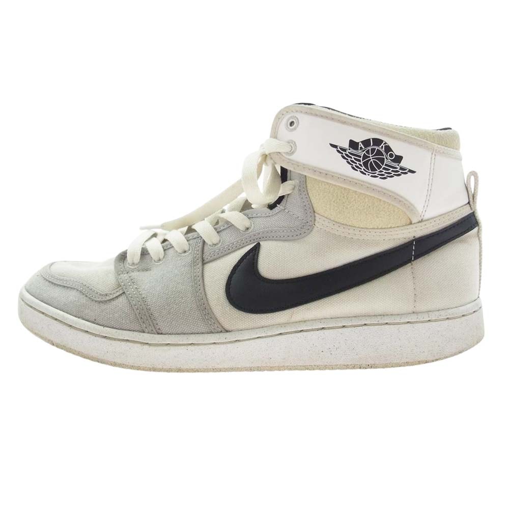 NIKE ナイキ スニーカー DO5047-100 エアジョーダン1 KO グレーフォグ Air Jordan 1 KO Grey Fog ハイカット スニーカー グレー系 ホワイト系 27cm【中古】