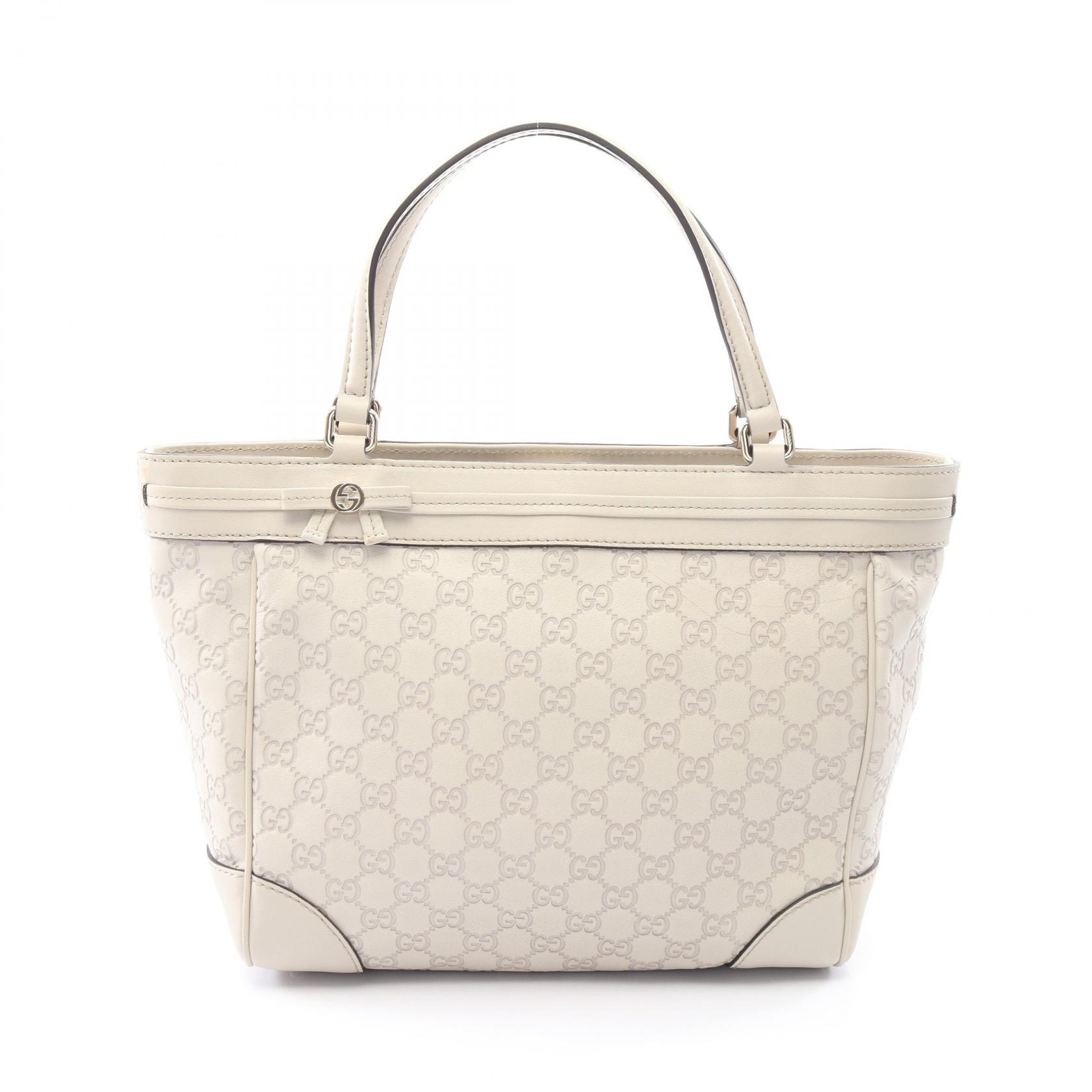 グッチ GUCCI メイフェア グッチシマ トートバッグ バッグ レザー レディース アイボリー系 257061 【中古】
