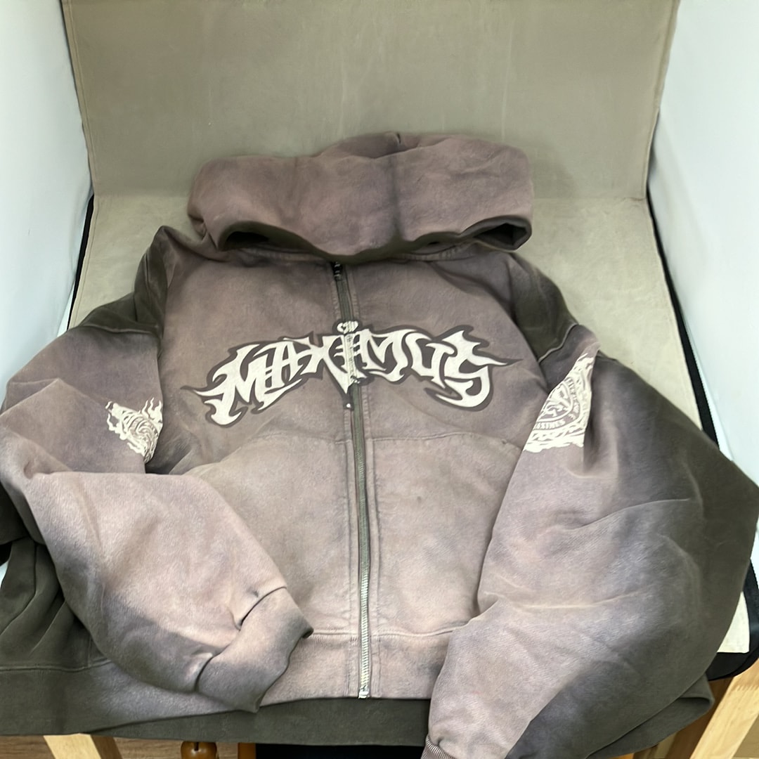 Travis Scott Cactus Jack Maximus Dragon Zip Hoodie "Brown"