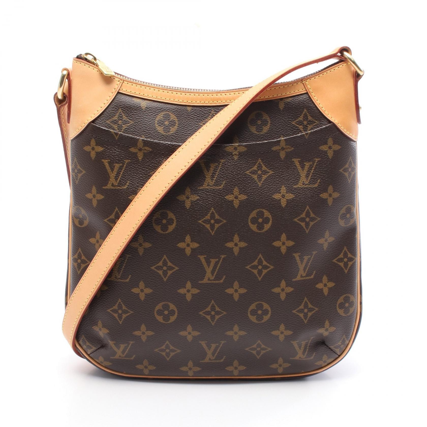ルイ・ヴィトン LOUIS VUITTON オデオンPM ショルダーバッグ バッグ PVCコーティングキャンバス レザー モノグラム レディース ブラウン系 M56390 【中古】