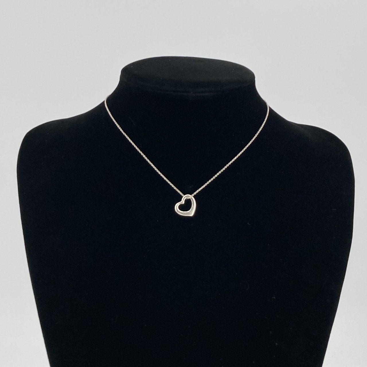 TIFFANY&Co.(ティファニー) エルサペレッティ オープンハート Ag925 ネックレス 2.26g シルバー