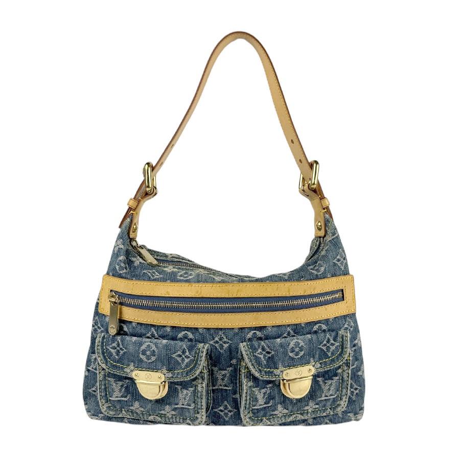 ルイ ヴィトン LOUIS VUITTON ショルダーバッグ モノグラム デニム バギーPM モノグラムデニム ブルー レディース M95049【中古】 z3323