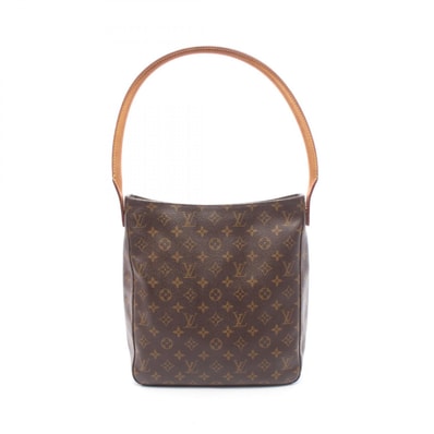 ルイ・ヴィトン LOUIS VUITTON ルーピングGM ショルダーバッグ バッグ PVCコーティングキャンバス レザー モノグラム レディース ブラウン系 M51145 【中古】
