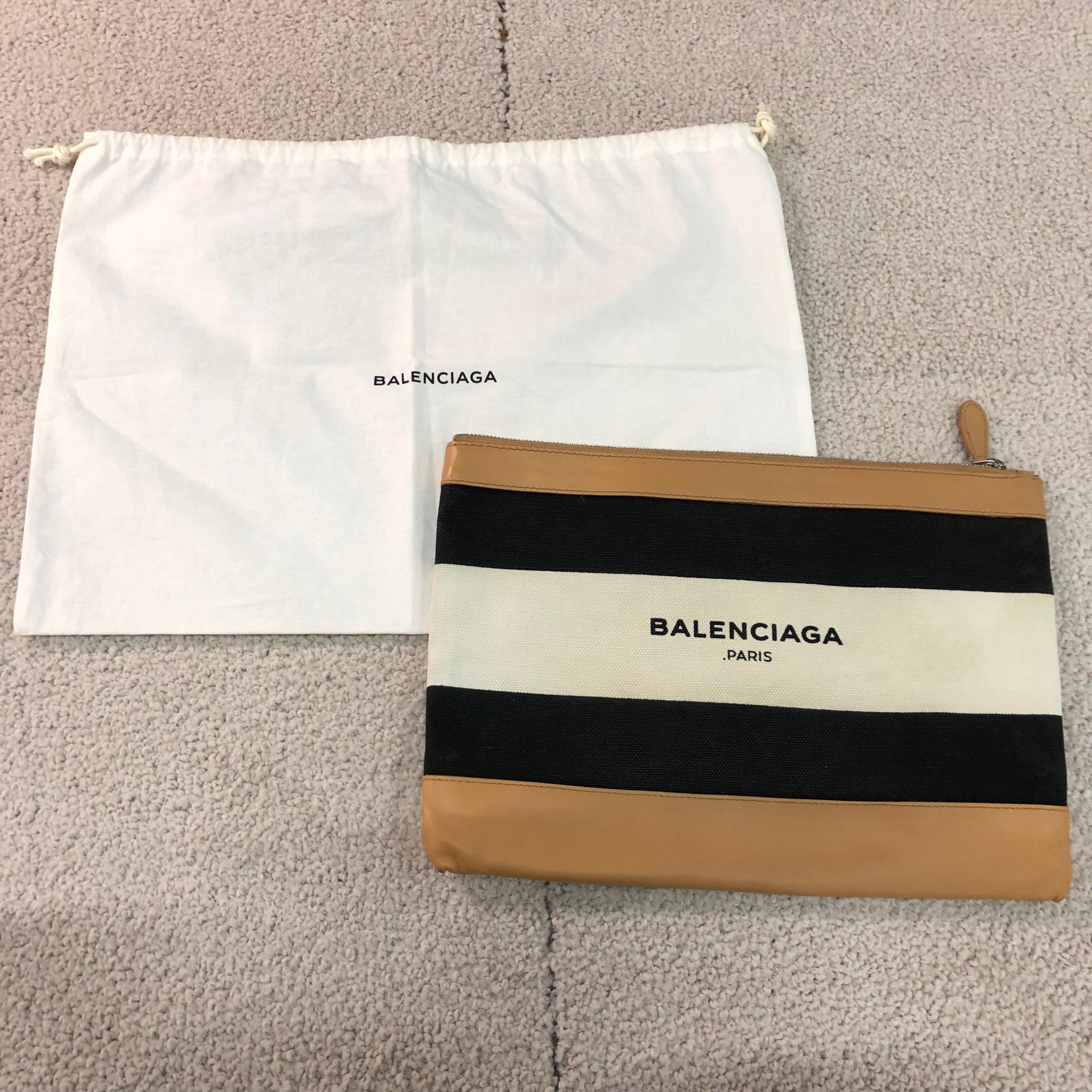 Balenciaga Navy Clip M