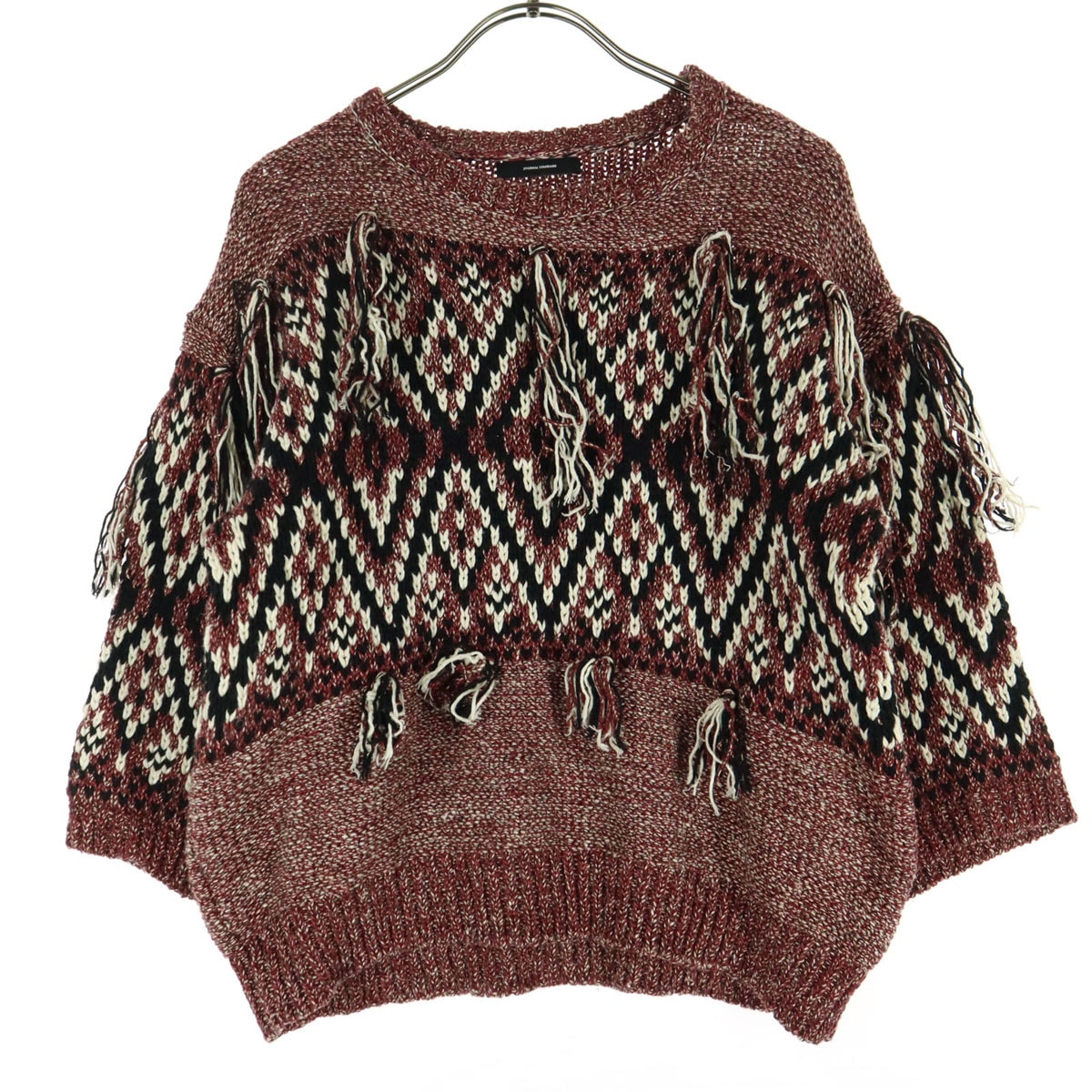 JOURNAL STANDARD ジャーナルスタンダード 7分袖 ニット レッド系