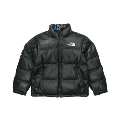 Supreme x The North Face Leather Nuptse Jacket "Black"