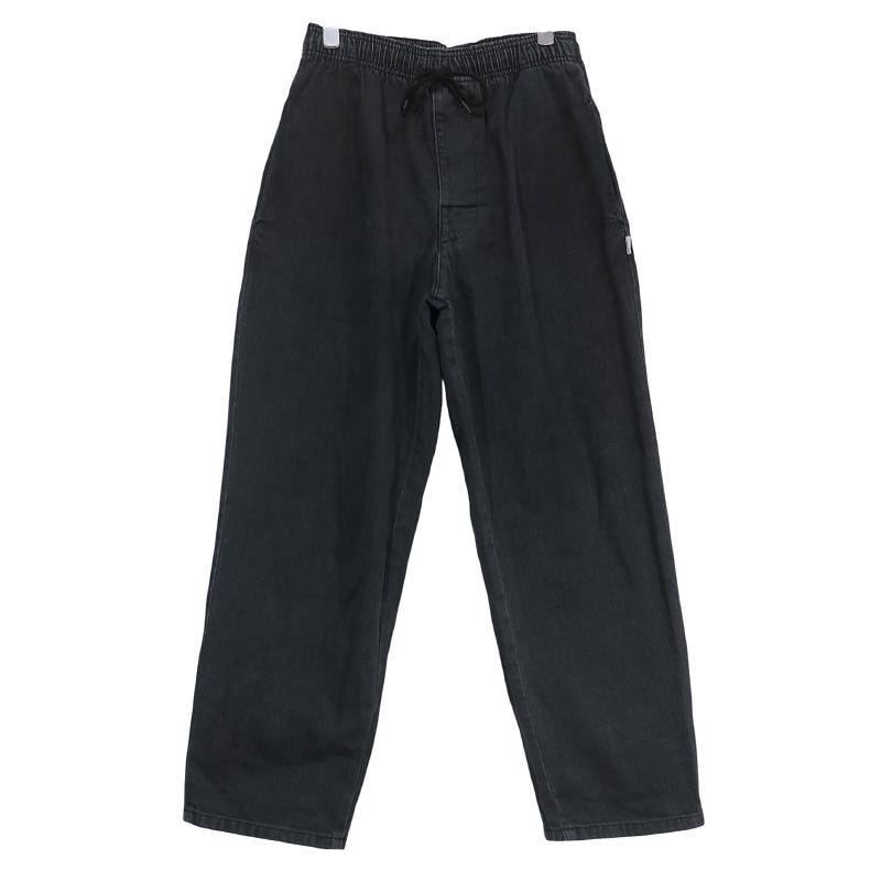 WTAPS ダブルタップス 21AW SEAGULL 02/TOROUSERS/COTTON.DENIM 212WVDT-PTM07 シーガル トラウザーズ コットン デニム ブラック イージー パンツ ボトムス サイズ01(S)