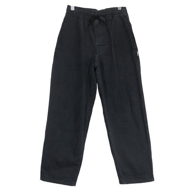 WTAPS ダブルタップス 21AW SEAGULL 02/TOROUSERS/COTTON.DENIM 212WVDT-PTM07 シーガル トラウザーズ コットン デニム ブラック イージー パンツ ボトムス サイズ01(S)