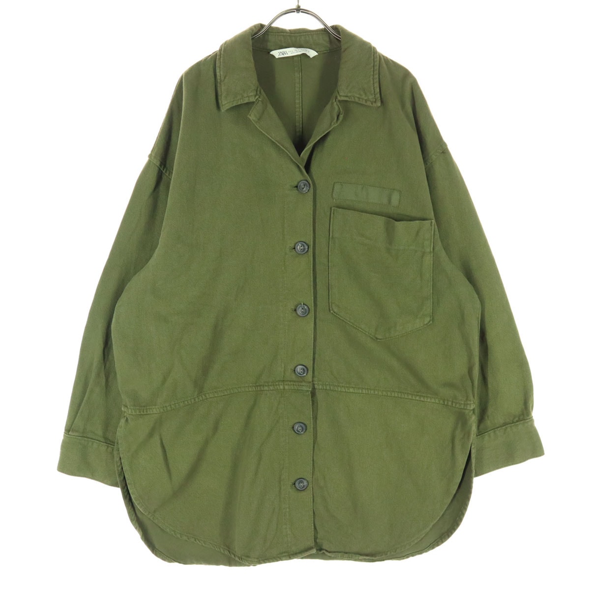 ZARA ザラ 長袖 カバーオール L カーキグリーン