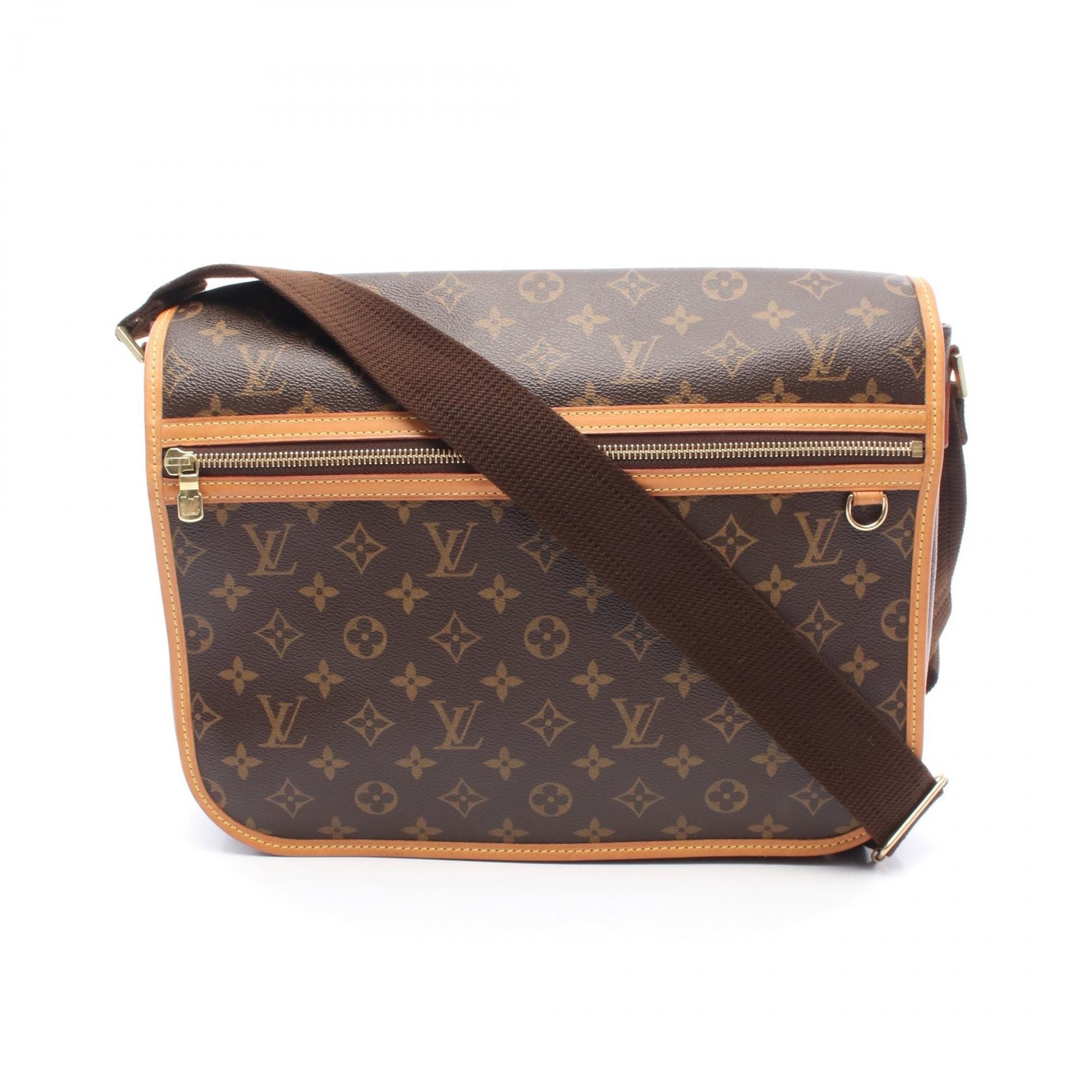 ルイ・ヴィトン LOUIS VUITTON メッセンジャーGM ボスフォール ショルダーバッグ バッグ PVCコーティングキャンバス レザー モノグラム メンズ レディース ブラウン系 M40105 【中古】