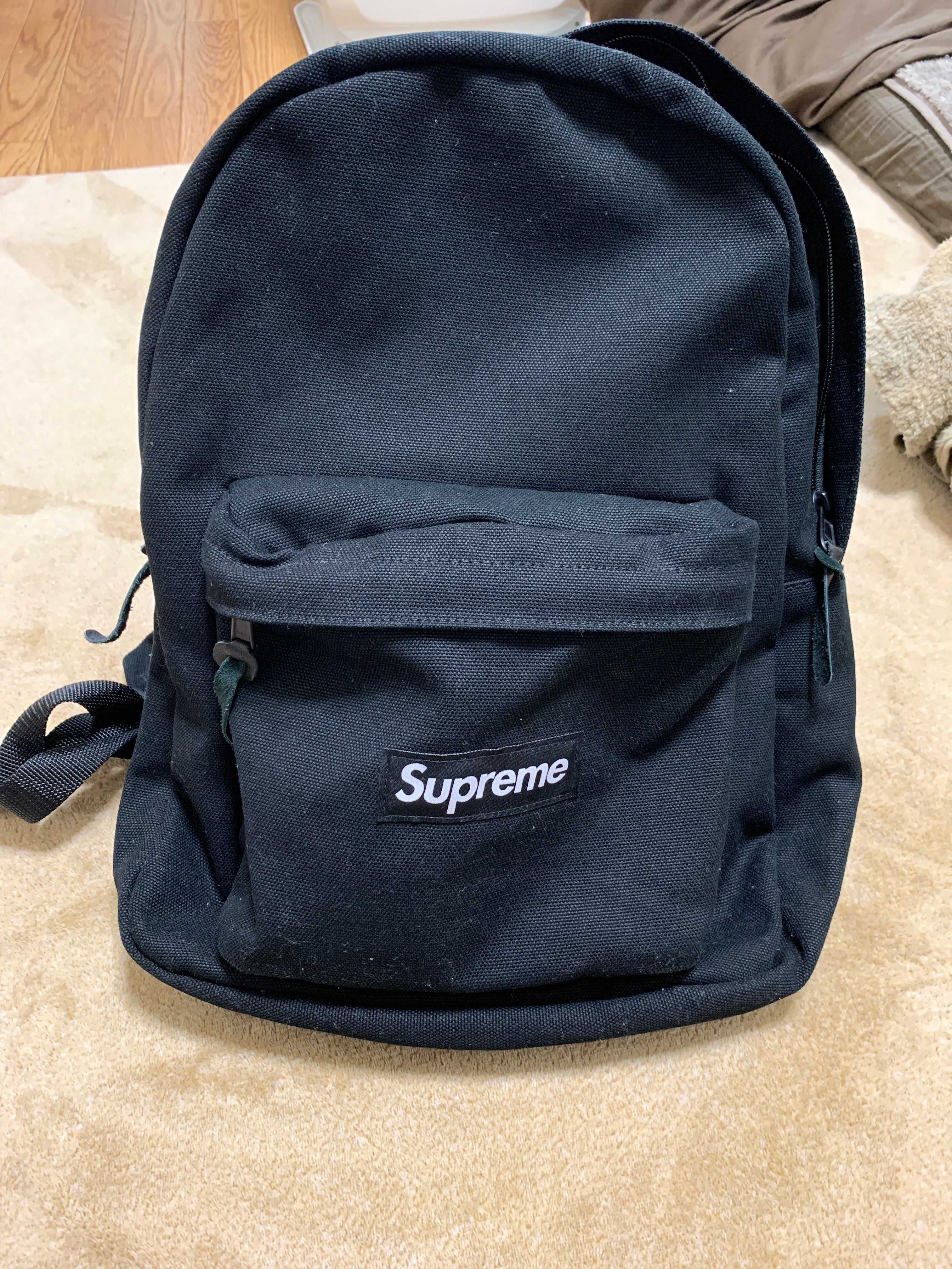 Supreme Canvas Backpack "Black"