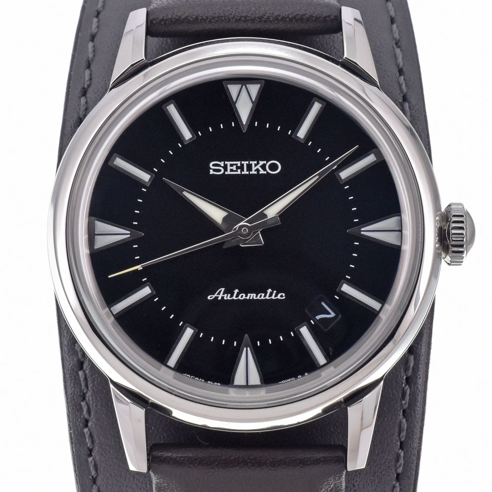 セイコー SEIKO 6L35-00E0/SBEN001 プロスペックス デイト ブラック 自動巻き メンズ 美品 箱付き 腕時計 J#150395