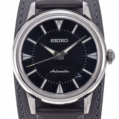 セイコー SEIKO 6L35-00E0/SBEN001 プロスペックス デイト ブラック 自動巻き メンズ 美品 箱付き 腕時計 J#150395